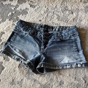 Celebrity Pink Faded Blue Jean Shorts (Size 3)